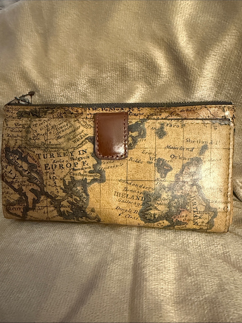 Patricia Nash “Naxos” Wallet, European Map print Collection, NWT